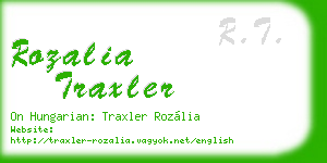 rozalia traxler business card